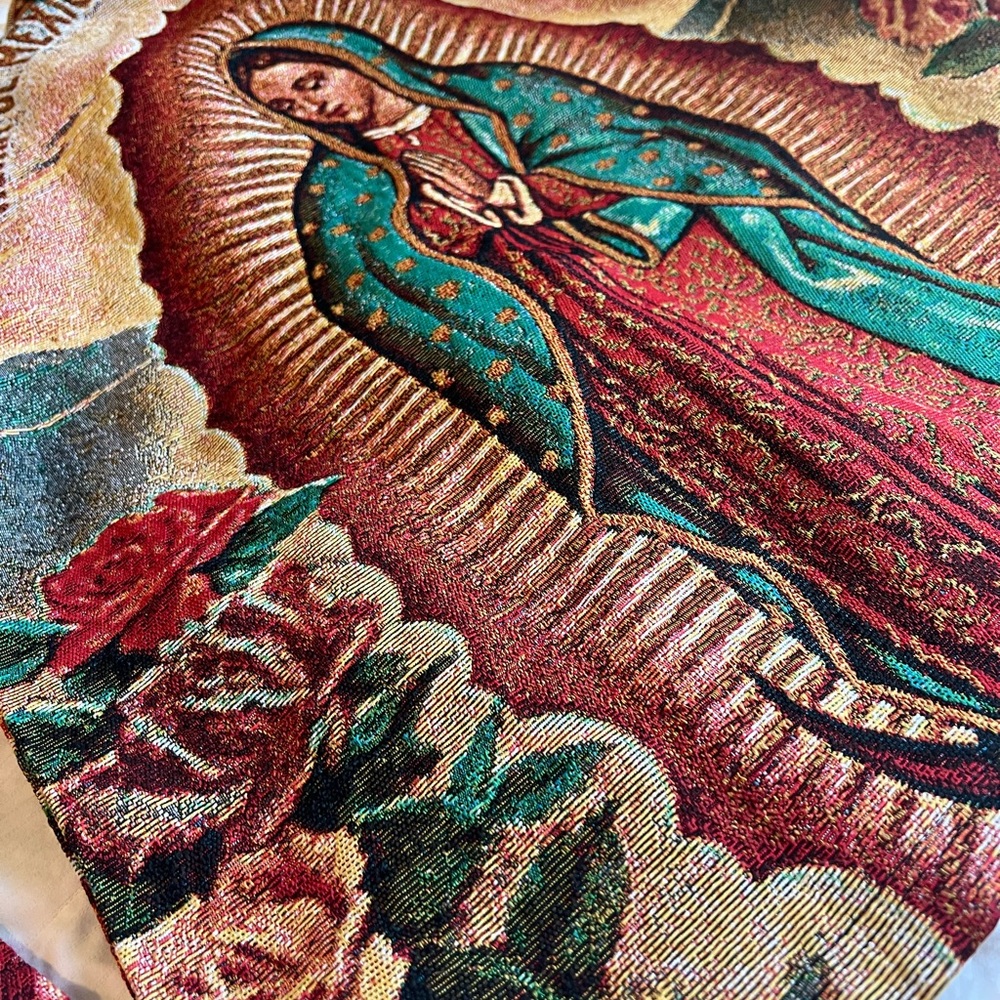 Colorful Tapestry Virgen de Guadalupe Virgen Mary